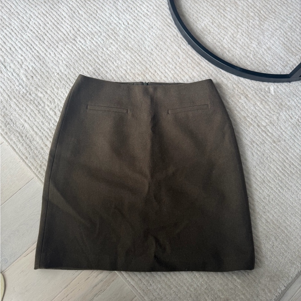 Simons Olive Mini Skirt